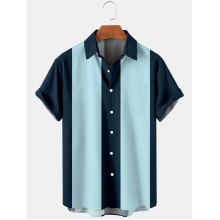 Men's 50's Basic Bowling Short Sleeve Shirt