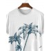 Seaside Coconut Tree Casual Short Sleeve T-Shirt